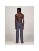 Pánské pyžamové kalhoty UM0UM02993 02E tm. modré s potiskem - Tommy Hilfiger