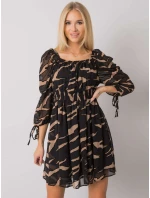 Šaty LC SK 22K 3040.19P černá a béžová Šaty LC SK 22K 3040.19P černá a béžová