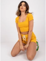 Šortky RV SN 4945.06X tmavě žlutá Šortky RV SN 4945.06X tmavě žlutá