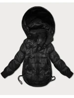 Černá bunda pro přechodné období se stahovacími boky S'West (B8292-1)