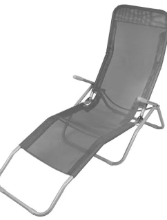 SKLÁDACÍ LEHÁTKO LAZZY GRAVITY DARK GREY ENERO CAMP