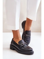 Dámské kožené mokasíny černé Beanika