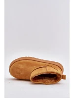 Nízké dámské sněhule na platformě s teplou podšívkou Camel Saldren