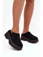 Dámské nízké sněhule na platformě černé Yrenna Dámské nízké sněhule na platformě černé Yrenna