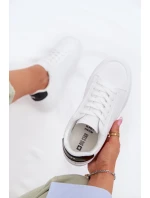 Dámské tenisky z eko kůže Big Star TT274928 HI-POLY SYSTEM Bílé