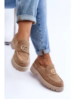 Dámské semišové polobotky s ozdobou Bežové Rosefalls Dámské semišové polobotky s ozdobou Bežové Rosefalls