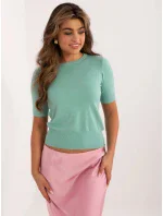 Dámská halenka PM BZ N30001.28 Mint zelená - FPrice Dámská halenka PM BZ N30001.28 Mint zelená - FPrice