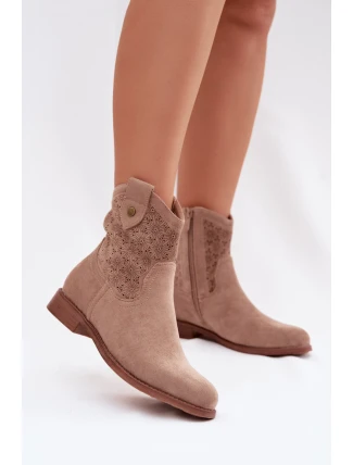 Boty na podpatku model 224619 Step in style Boty na podpatku model 224619 Step in style