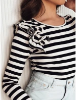 Dámská pruhovaná halenka MORAS černá FashionStreet RY2483