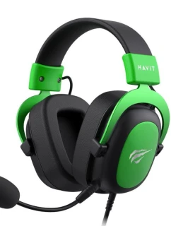 Herní sluchátka Havit H2002d černá/zelená