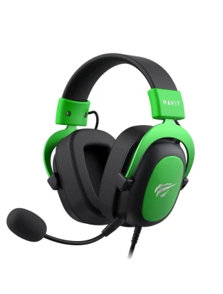 Herní sluchátka Havit H2002d černá/zelená