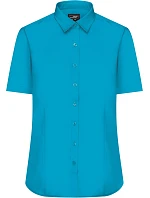 Daiber JN 679 Popelínová halenka s krátkým rukávem 02.0679 turquoise Daiber JN 679 Popelínová halenka s krátkým rukávem 02.0679 turquoise