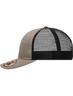 Daiber MB 6244 6 panelová síťovaná kšiltovka 03.6244 brown melange/black Daiber MB 6244 6 panelová síťovaná kšiltovka 03.6244 brown melange/black