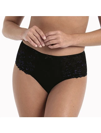 Suzette kalhotky vyšší+ 1953 black - RosaFaia