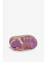 Vonné dětské sandálky na suchý zip ZAXY NN385020 fialové