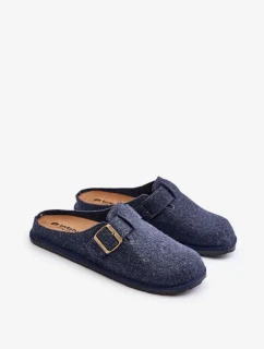Pohodlné Pánské Pantofle S Přezkou Inblu Modré