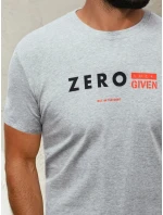 Pánské tričko s potiskem světle šedé FashionStreet RX4744