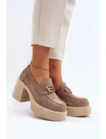 Polobotky na podpatku  model 193930 Step in style