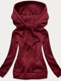 Dámská tepláková mikina ve vínové bordó barvě (W02-21)