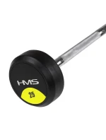 HMS GSG25 pevná činka/gumová tyč 25 kg