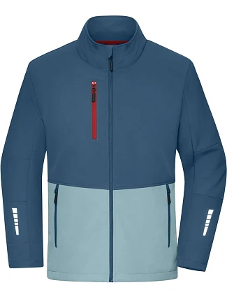 Daiber JN 1886 3-vrstvá softshellová bunda 02.1886 deep blue/steel blue