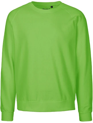 Neutral O 63001 Unisex raglánová mikina z bio bavlny 77.6301 lime Neutral O 63001 Unisex raglánová mikina z bio bavlny 77.6301 lime