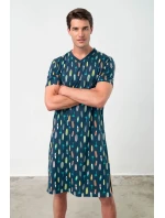 Vamp - Pohodlná pánská noční košile 18703 - Vamp Vamp - Pohodlná pánská noční košile 18703 - Vamp