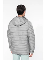 Kariban K 6110 Lehká pánská prošívaná bunda s kapucí 20.6110 marl dark grey Kariban K 6110 Lehká pánská prošívaná bunda s kapucí 20.6110 marl dark grey