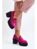 Zazoo 20170 Dámské Semišové Polobotky Na Podpatku Fuksie Zazoo 20170 Dámské Semišové Polobotky Na Podpatku Fuksie