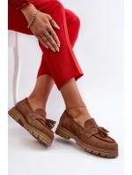 Zazoo 3469 Semišové Dámské Mokasíny S Živůtky Hnědé