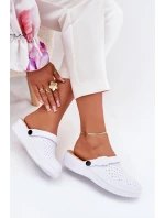 Pěnové Klapky Chodaky Dámské Bílé Faylina Pěnové Klapky Chodaky Dámské Bílé Faylina