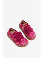 Dětské barefoot pantofle Froddo Canvas G1700440-24 fuchsiové Dětské barefoot pantofle Froddo Canvas G1700440-24 fuchsiové