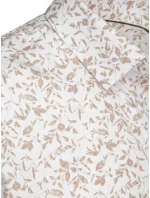 Pánská neformální bílá košile FashionStreet DX2636 Pánská neformální bílá košile FashionStreet DX2636