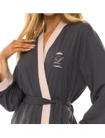 L&L 2505 dlouhý dámský viskózový župan M-2XL L&L 2505 dlouhý dámský viskózový župan M-2XL