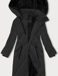 Černá dlouhá dámská zimní bunda (5M3168-392)