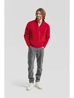Fruit of the Loom Premium Zip Neck Sweat Mikina s 1/4 zipem 16.2032 bottle green