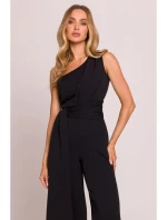 M845 Kombinéza na jedno rameno se šerpou - černá