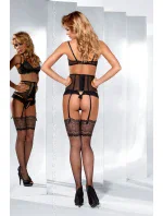 Podvazkový pás V-5392 Praise me black-silver - Axami