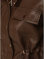 Dámská krátká bunda z ekokůže FashionStreet TY5666