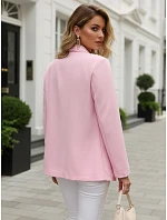 Dámské elegantní sako rozepínací růžové FashionStreet PY0146 Dámské elegantní sako rozepínací růžové FashionStreet PY0146