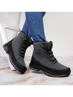 Zimní sněhové boty nepromokavé šedé DK