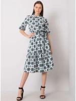 Šaty LK SK 508525.17 bílé a zelené Šaty LK SK 508525.17 bílé a zelené