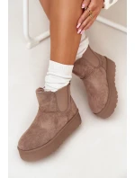 Dámské sněhule s elastickou vsadkou Kiora – khaki