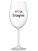 MOJA TERAPIA - priehľadný pohár na víno 350 ml
