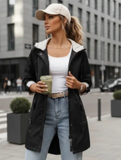 Dámská přechodná bunda parka MEROY černá FashionStreet TY4290