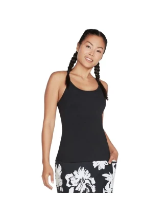 Skechers Go Walk Racerback Shelf Bra Cami W1TT134-BLK Black M Skechers Go Walk Racerback Shelf Bra Cami W1TT134-BLK Black M