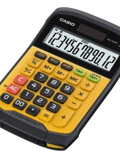 KANCELÁŘSKÁ KALKULATURA CASIO VODĚODOLNÁ WM-320MT-S, 12místný displej, odnímatelná klávesnice, 108,5x168,5, stupeň odolnosti proti vodě a nečistotám: IP54