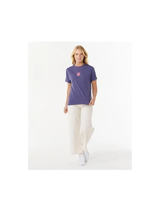 Tričko RIP CURL ICONS OF SURF RELAXED TEE, modré Tričko RIP CURL ICONS OF SURF RELAXED TEE, modré