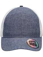 Daiber MB 6244 6 panelová síťovaná kšiltovka 03.6244 navy melange/white