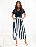 IT kalhoty SP 976981.30 tmavě modrá a bílá